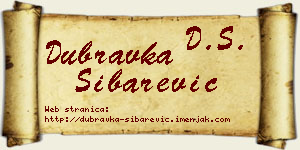 Dubravka Šibarević vizit kartica